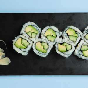 8. Avokado & agurk maki (8 biter)