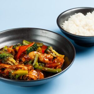 34. Chopsuey m/ kylling/biff/scampi